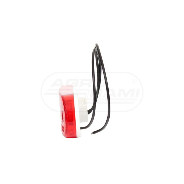 Lampa zespolona obrysowa tylna, 12V-24V + przewody 22cm LgY-S 0,75mm2, diody 230, W47 WAŚ