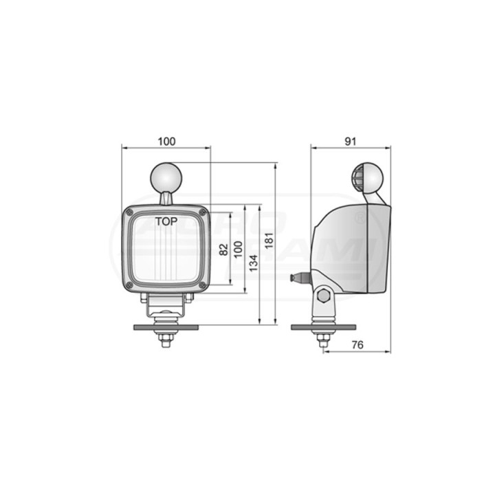 Lampa robocza + rączka LKR5FF.46503 WESEM