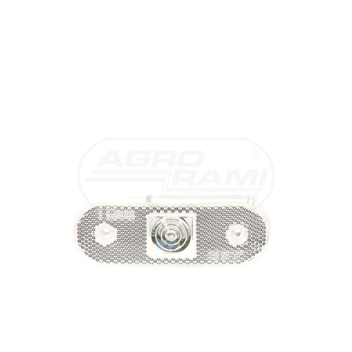 Lampa zespolona obrysowa przednia, 12V-24V + przewody 22cm LgY-S 0,75mm2, diody 231, W47 WAŚ