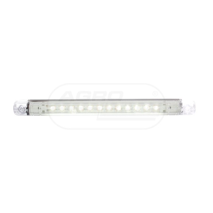 Lampa obrysowa przednia, jednofunkcyjna, 12V-24V + przewody 38cm LgY-S 0,75mm2, diody 560, W76.4 WAŚ