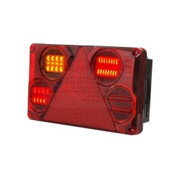 Lampa zespolona tylna lewa, 12V-24V + przewody 195cm YLY-S 5x0,75mm2, diody 393, W70DL WAŚ