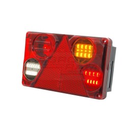 Lampa zespolona tylna prawa, 12V-24V + przewody 195cm YLY-S 5x0,75mm2, diody 395, W70DP WAŚ