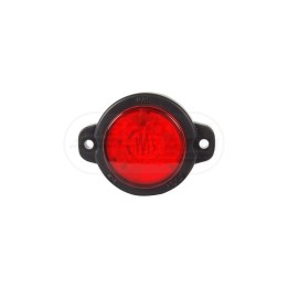 Lampa obrysowa tylna, jednofunkcyjna, 12V-24V + przewod 22cm LgY-S 0,75mm2, diody 520C, W24W WAŚ