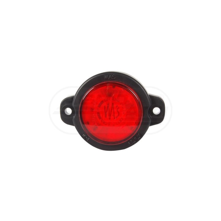 Lampa obrysowa tylna, jednofunkcyjna, 12V-24V + przewod 22cm LgY-S 0,75mm2, diody 520C, W24W WAŚ