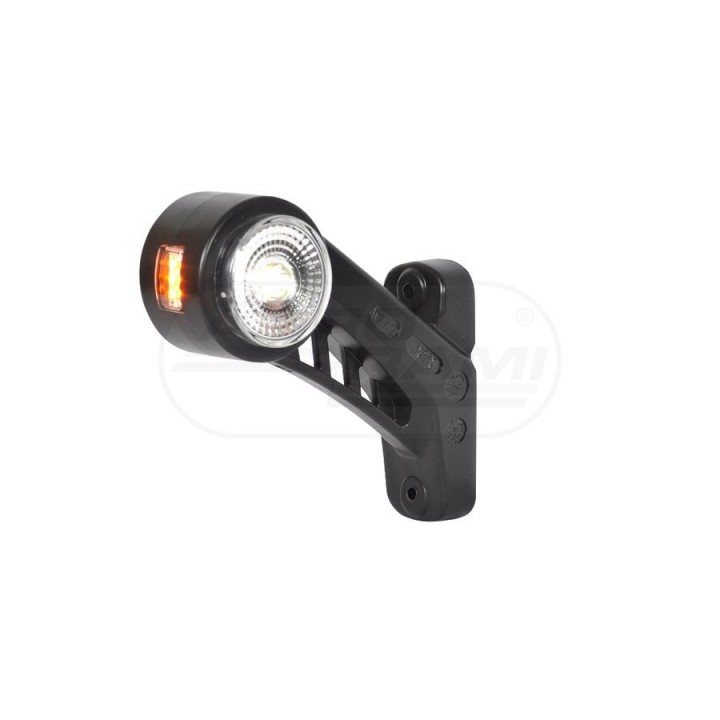 Lampa zespolona obrysowa przednio-tylna i pozycyjna boczna prawa, 12V-24V + przewody 27cm LgY-S 0,75mm2, diody 577BCP, W77.2RF W