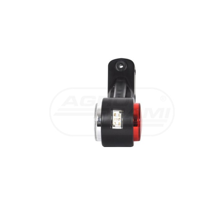 Lampa zespolona obrysowa przednio-tylna i pozycyjna boczna prawa, 12V-24V + przewody 27cm LgY-S 0,75mm2, diody 577BCP, W77.2RF W