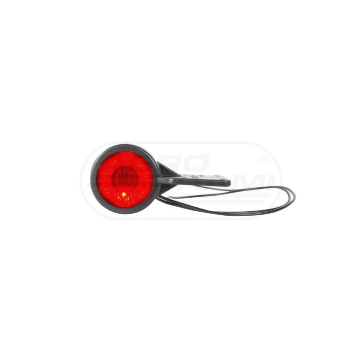 Lampa zespolona obrysowa przednio-tylna, 12V-24V + przewody 36cm LgY-S 0,75mm2, diody 447BC, W23S WAŚ