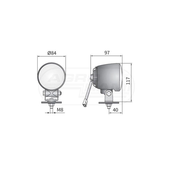 Drogowy reflektor halogenowy HO4.41601 WESEM