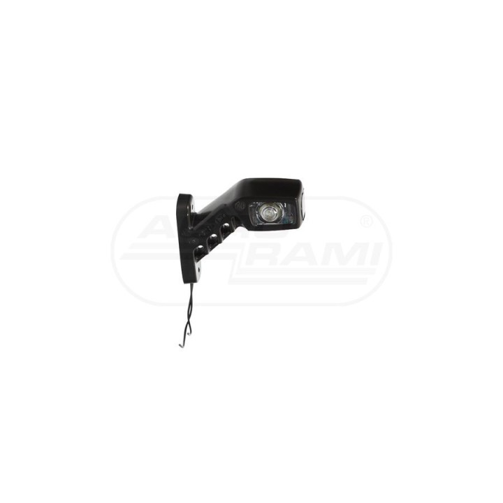 Lampa zespolona obrysowa przednio-tylna prawa, 12V-24V + przewody 28cm LgY-S 0,75mm2, diody 242P, W49 WAŚ