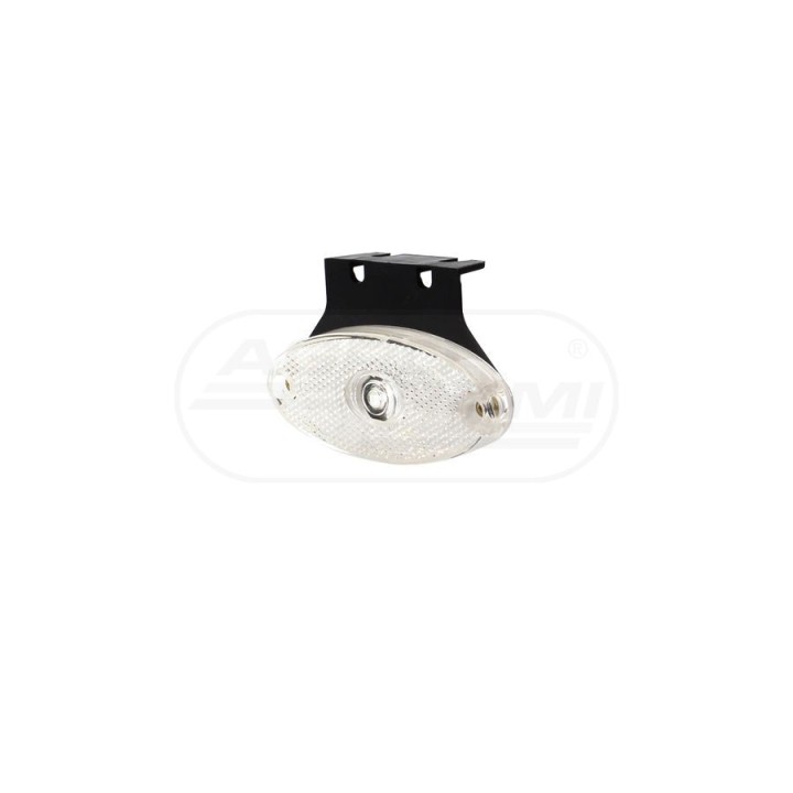 Lampa zespolona obrysowa przednia, 12V-24V + przewody 22cm LgY-S 0,75mm2, diody 306Z, W64 WAŚ