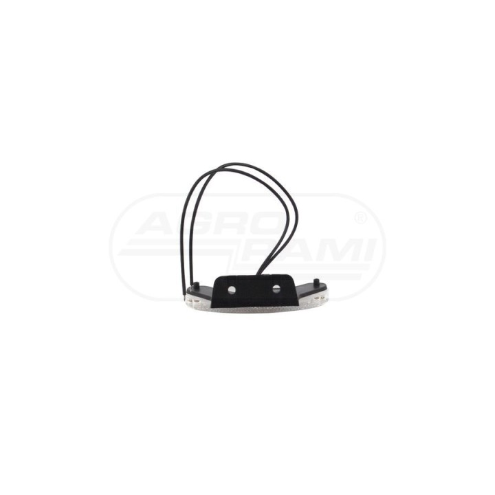 Lampa zespolona obrysowa przednia, 12V-24V + przewody 22cm LgY-S 0,75mm2, diody 306Z, W64 WAŚ