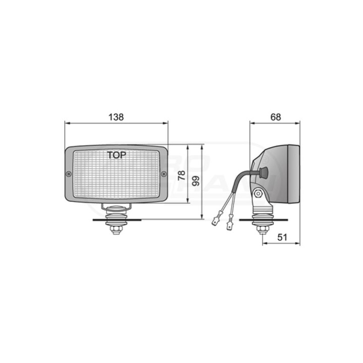 Halogenowa lampa robocza LPR6.27382 WESEM