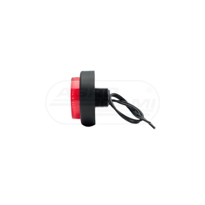 Lampa obrysowa tylna, jednofunkcyjna, 12V-24V + przewody 20cm LgY-S 0,75mm2, diody 679, W79RR WAŚ