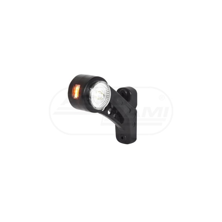 Lampa zespolona obrysowa przednio-tylna i pozycyjna boczna prawa, 12V-24V + przewody 27cm LgY-S 0,75mm2, diody 581BCP, W77.4RF W