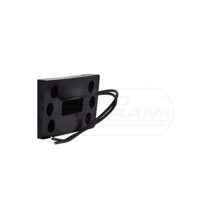 Lampa zespolona obrysowa przednio-tylna, 12V-24V + przewody 40cm LgY-S 0,75mm2, diody 544BC/II, W74.2 WAŚ
