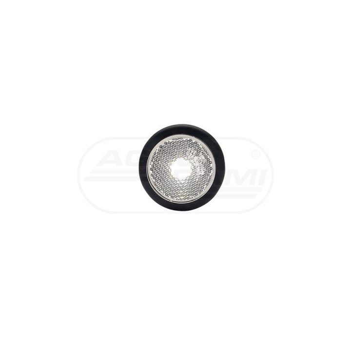 Lampa obrysowa przednia, jednofunkcyjna, 12V-24V + przewody 20cm LgY-S 0,75mm2, diody 678, W79RR WAŚ