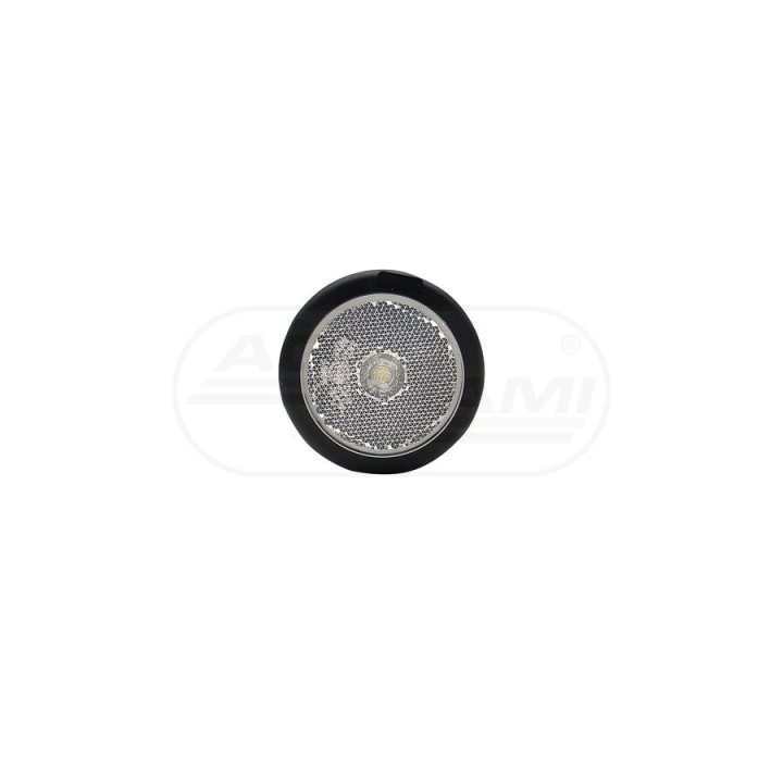 Lampa obrysowa przednia, jednofunkcyjna, 12V-24V + przewody 20cm LgY-S 0,75mm2, diody 678, W79RR WAŚ