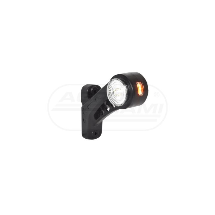 Lampa zespolona obrysowa przednio-tylna i pozycyjna boczna lewa, 12V-24V + przewody 27cm LgY-S 0,75mm2, diody 581BCL, W77.4RF WA