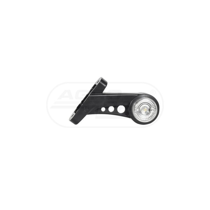 Lampa zespolona obrysowa przednio-tylna i pozycyjna boczna lewa, 12V-24V + przewody 27cm LgY-S 0,75mm2, diody 581BCL, W77.4RF WA