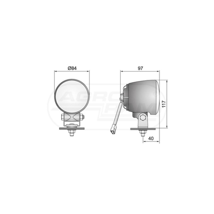 Halogenowa lampa robocza LOR6.41501 WESEM