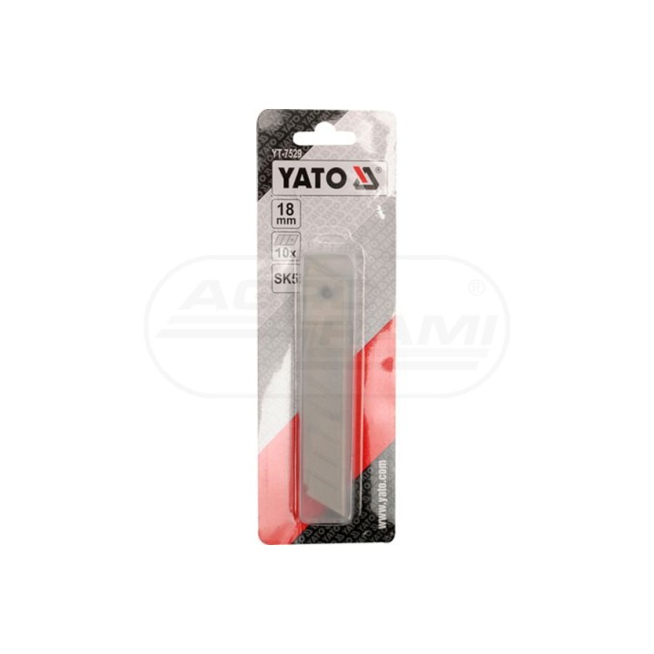 Ostrza zapasowe YATO 18 mm 10 sztuk YT7529