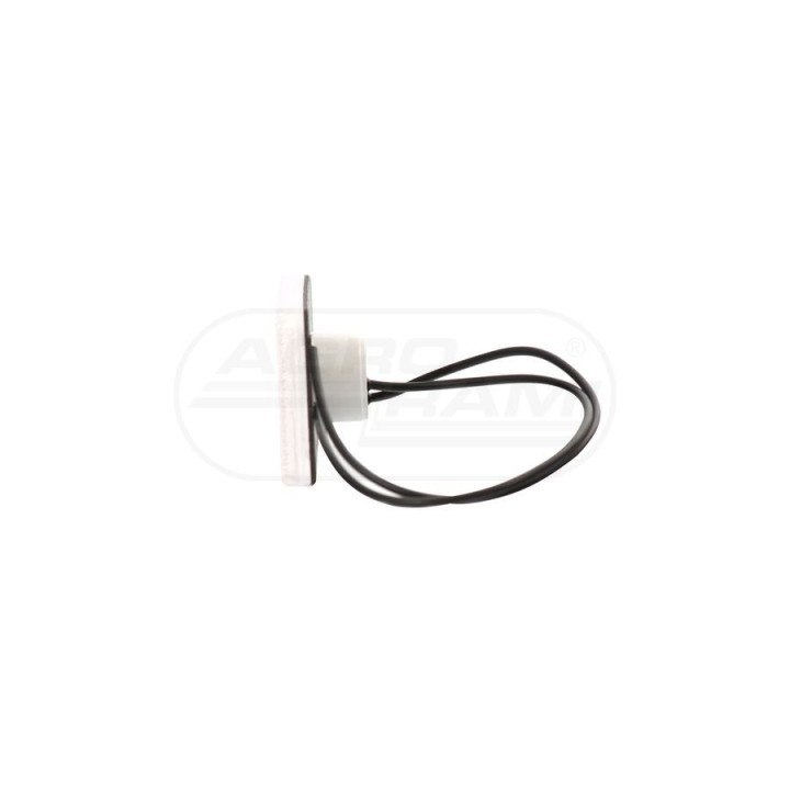 Lampa zespolona obrysowa przednia, 12V-24V + przewody 22cm LgY-S 0,75mm2, diody 105P, W17D WAŚ