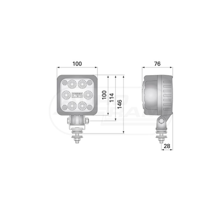 Lampa robocza z diodami LED LED5F.47906 WESEM