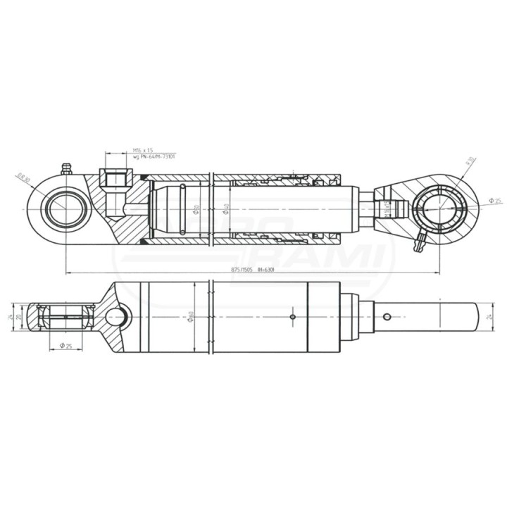 Cylinder Tur CN2F-16-40/630Z Skrawmet