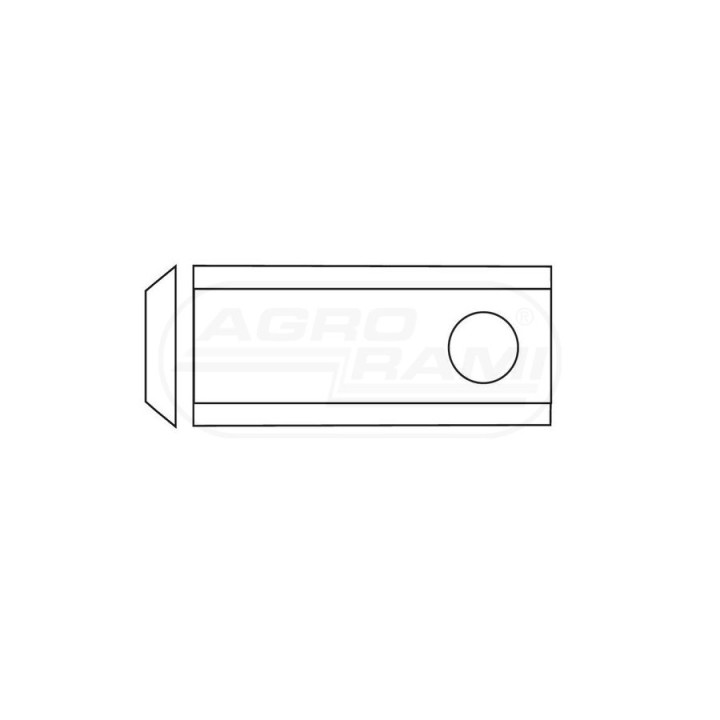 Nożyk kosiarki SAMASZ 102x48x3 Fi 19 mm - paczka 25 sztuk RS 102 GERPOL