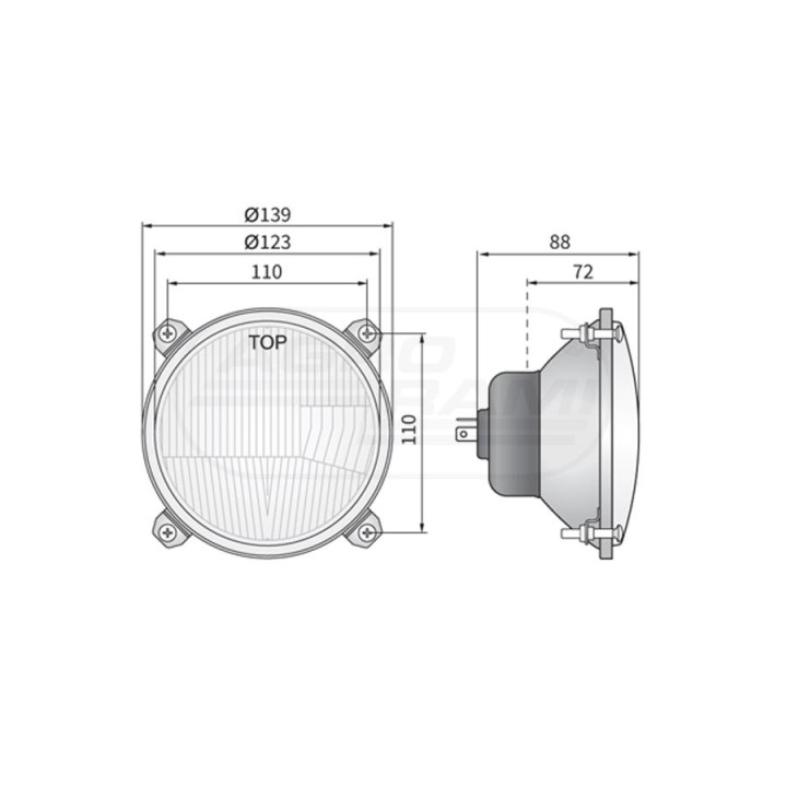 Element optyczny R2 RE.09237, 89352904 WESEM