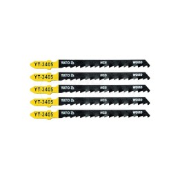 Brzeszczot do wyrzynarki typ T, 6 TPI do drewna YATO 5 elementowy YT3405