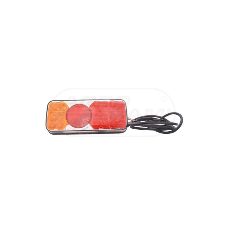 Lampa zespolona tylna, 12V-24V + przewody 190cm YLY-S 4x0,75mm2, diody 317KR, W67LIP WAŚ