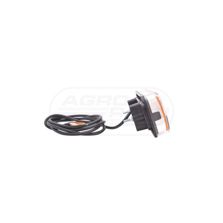 Lampa zespolona tylna, 12V-24V + przewody 190cm YLY-S 4x0,75mm2, diody 317KR, W67LIP WAŚ