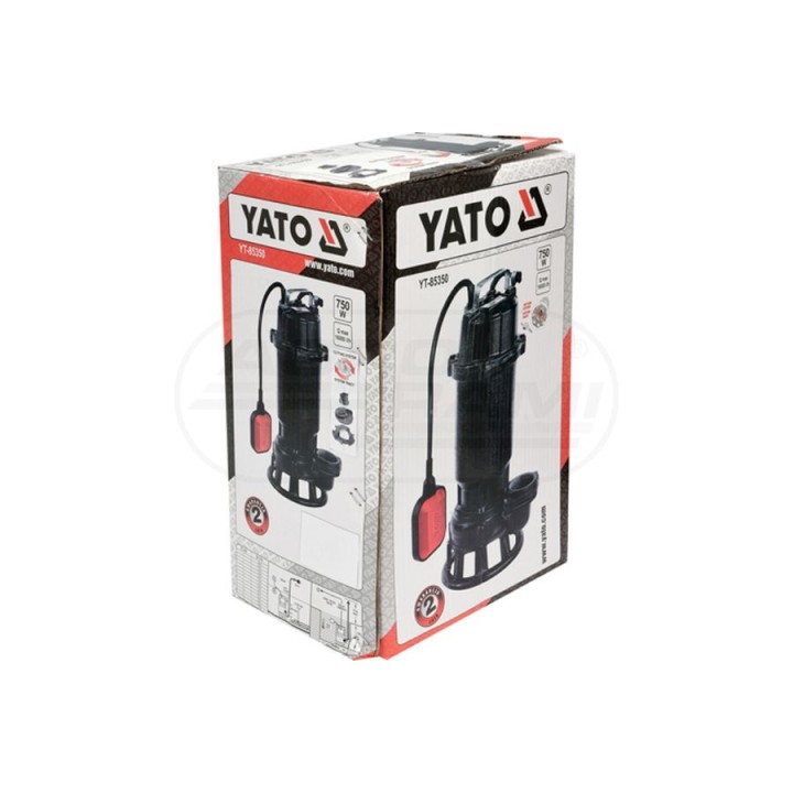 Pompa do ścieków z rozdrabniaczem (system tnący) YATO 750W YT85350