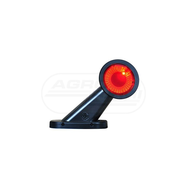 Lampa zespolona obrysowa przednio-tylna lewa, 12V-24V + przewody 29cm LgY-S 0,75mm2, diody 417BCL, W21.7S WAŚ