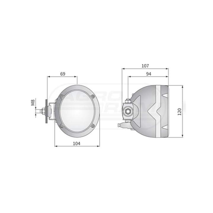 Halogenowa lampa robocza WESEM LOR4.39041 WESEM