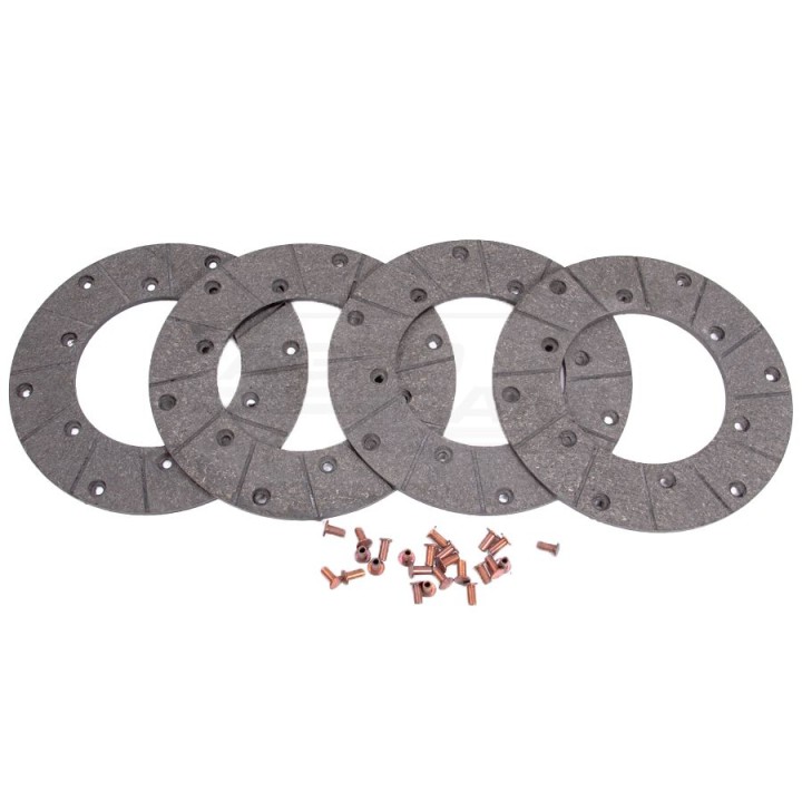 Komplet okładzin tarczy Case IH 180x100x5mm Komfort 0875.02.87 6005000412, 6005000413, 6005003080, 7701 KOMFORT