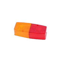Klosz lampy zespolonej tylnej LZT311 (klosz pomarańczowy (0484F2)+ klosz czerwony-składanie) KZT 321 HORPOL
