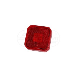 Klosz lampy obrysowej kwadratowej czerwony (129F6) KO 095 HORPOL
