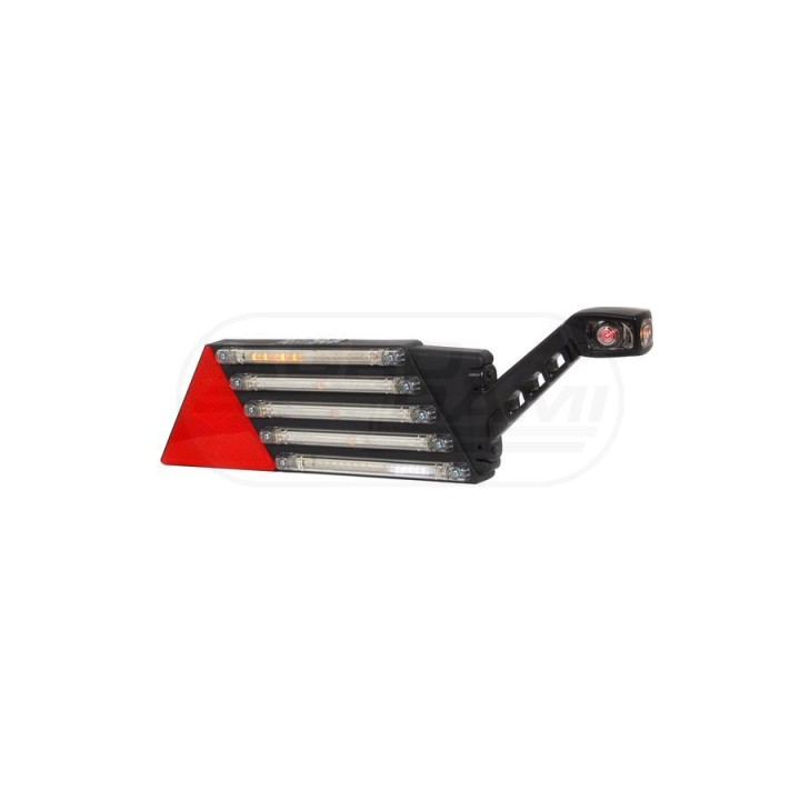 Lampa zespolona tylna prawa, 12V-24V + przewody 200cm YLY-S 6x0,75mm2, diody 340/I, W69P WAŚ