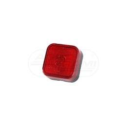 Lampa obrysowa kwadratowa z odblaskiem CZERWONA LO 095 HORPOL