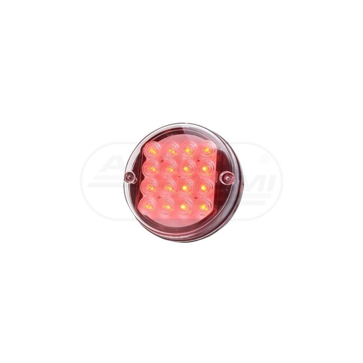 Lampa przeciwmgielna tylna, jednofunkcyjna, 24V + przewody 38cm LgY-S 0,75mm2, diody 169, W31 WAŚ