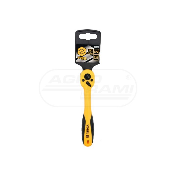 Grzechotka powlekana 1/4" CrV 72 Zęby (VOREL) 53575 Vorel