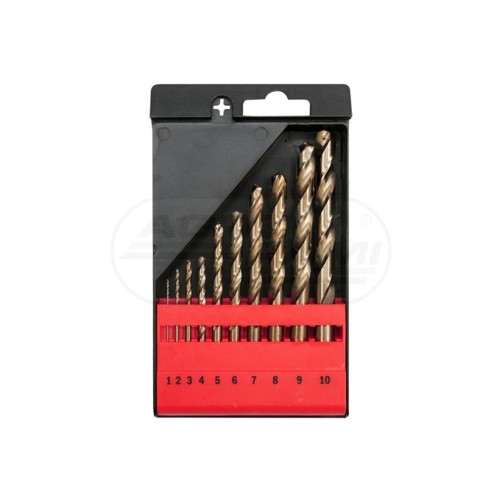 Zestaw wierteł do metalu CO-HSS YATO 1-10 mm 10 elementowy YT41603