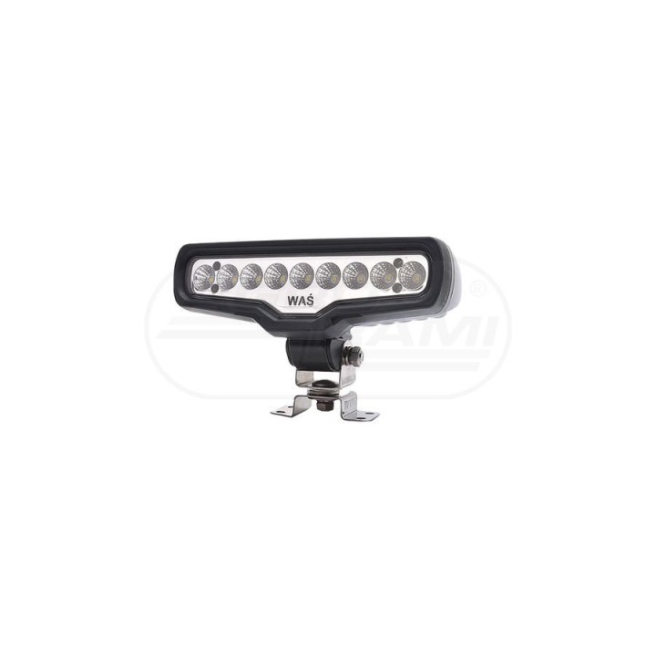 Lampa robocza LED (światło rozproszone), jednofunkcyjna, 12V-24V + przewody 250cm YLY-S 2x1,5mm2, diody 1078, W136 WAŚ