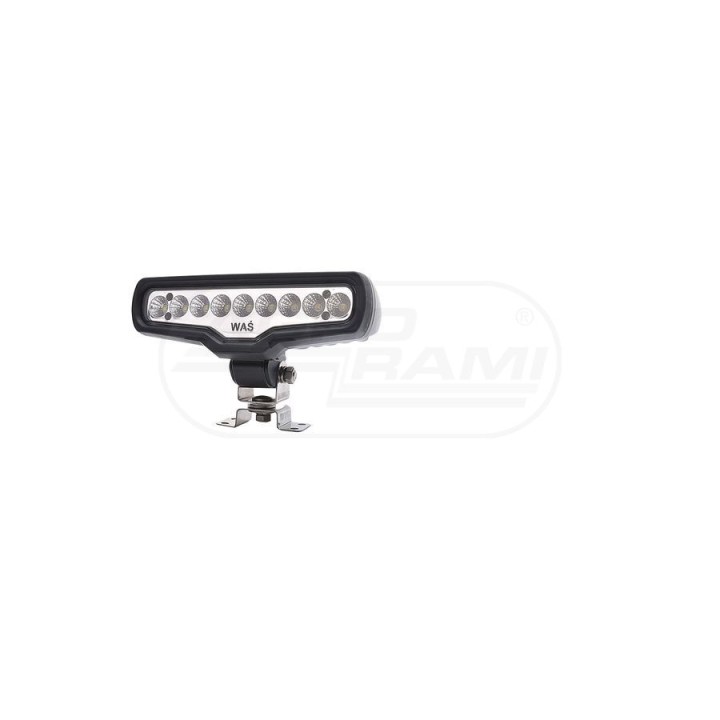 Lampa robocza LED (światło rozproszone), jednofunkcyjna, 12V-24V + przewody 250cm YLY-S 2x1,5mm2, diody 1078, W136 WAŚ