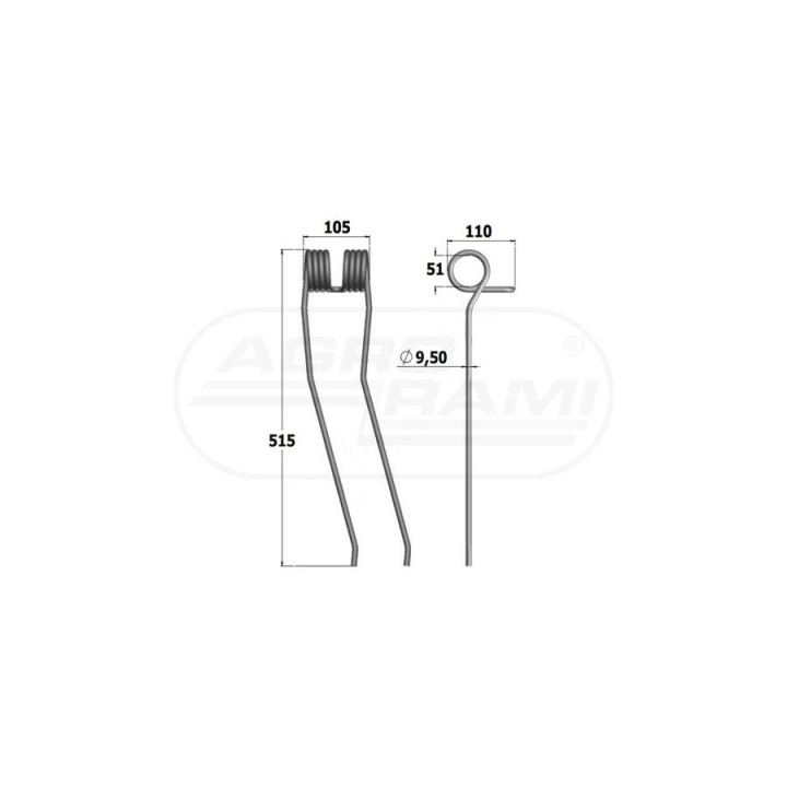 Palec Zgrabiarki Kuhn KLI02381 , 57644010 PRODUKT POLSKI