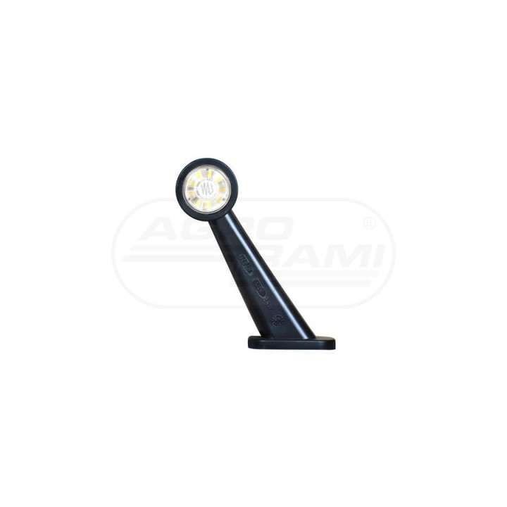 Lampa zespolona obrysowa przednio-tylna lewa, 12V-24V + przewody 21cm LgY-S 0,75mm2, diody 497BCL, W21.3W WAŚ