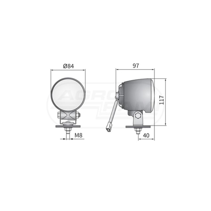 Drogowy reflektor halogenowy HO4.41602 WESEM