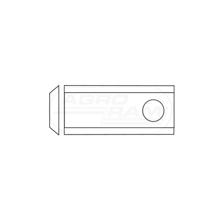Nożyk kosiarki R GERPOL 94x40x3 Fi 19 mm - paczka 25 sztuk 5036010450